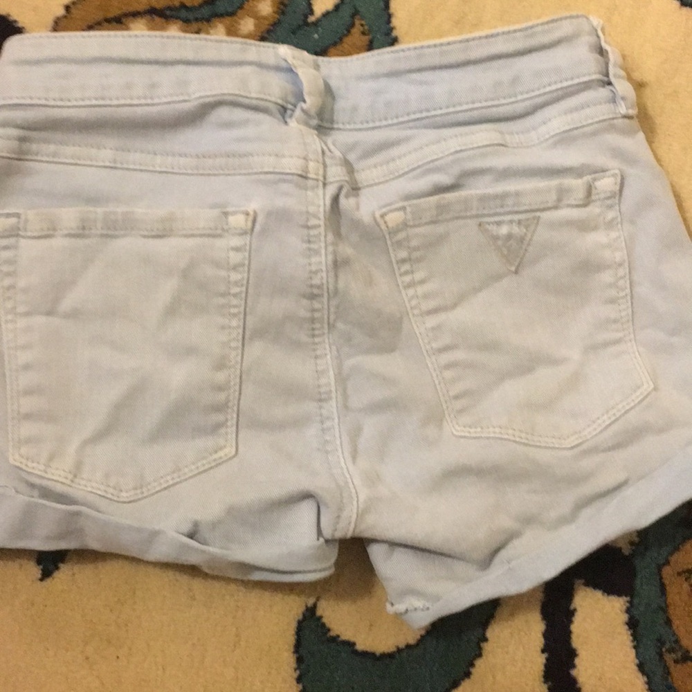 Guess light blue shorts